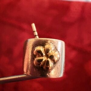 PANDORA 14k Gold & Sterling silver 2 TONE DAISY CLIP 🌼